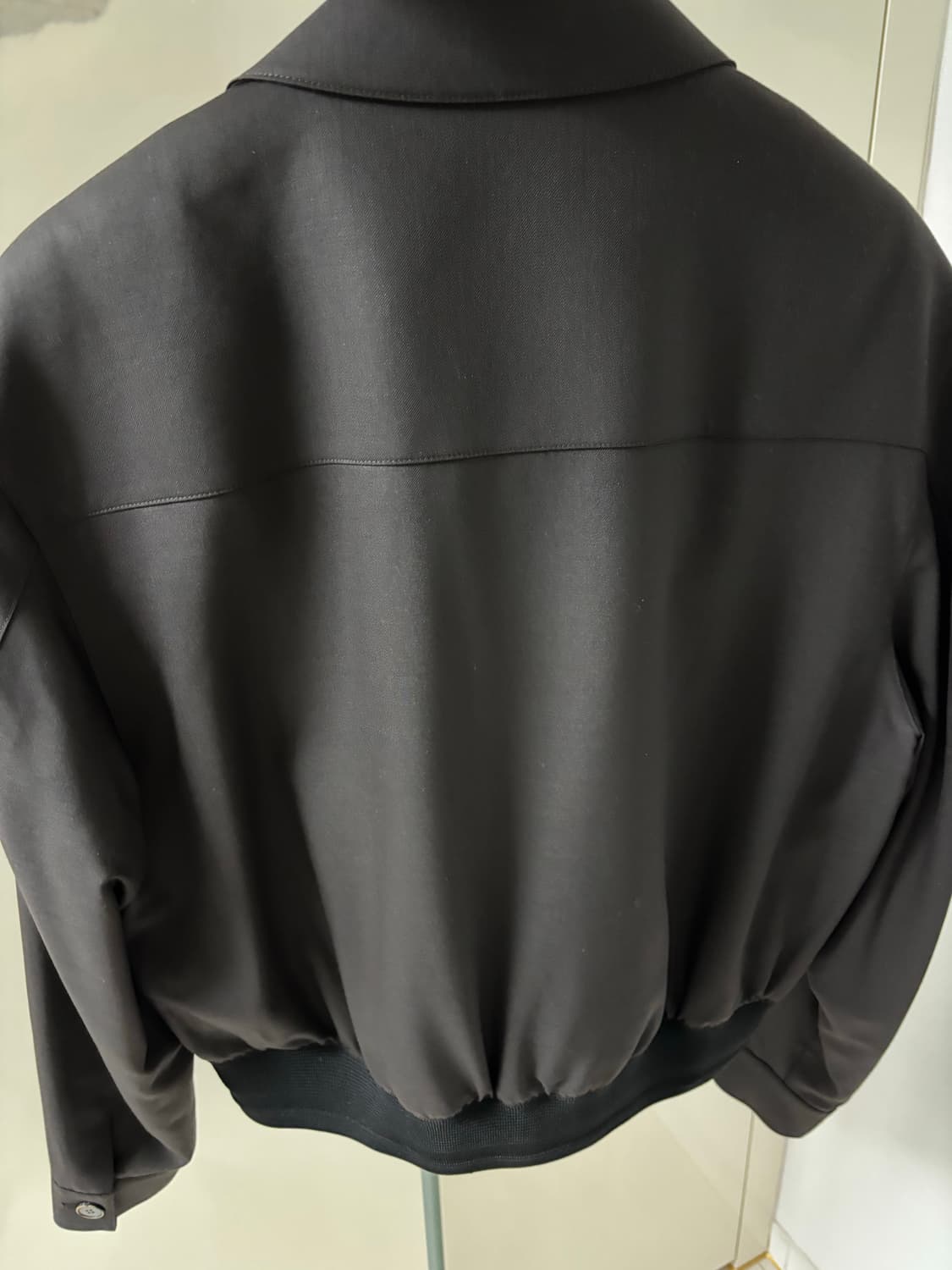 엘무드 세레니티 울 실크 블루종 자켓 다크 브라운 48 상품이미지4