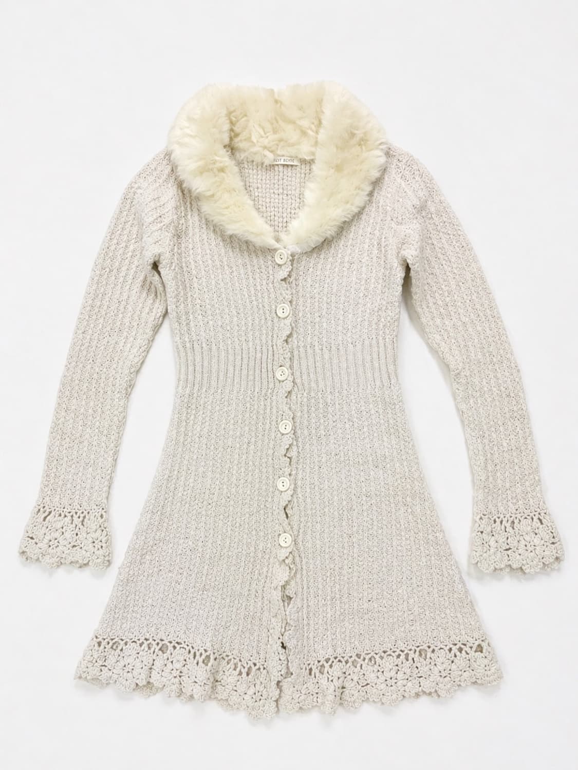 L'est rose 페미닌 퍼카라 니트 가디건 (울 혼방) 상품이미지1