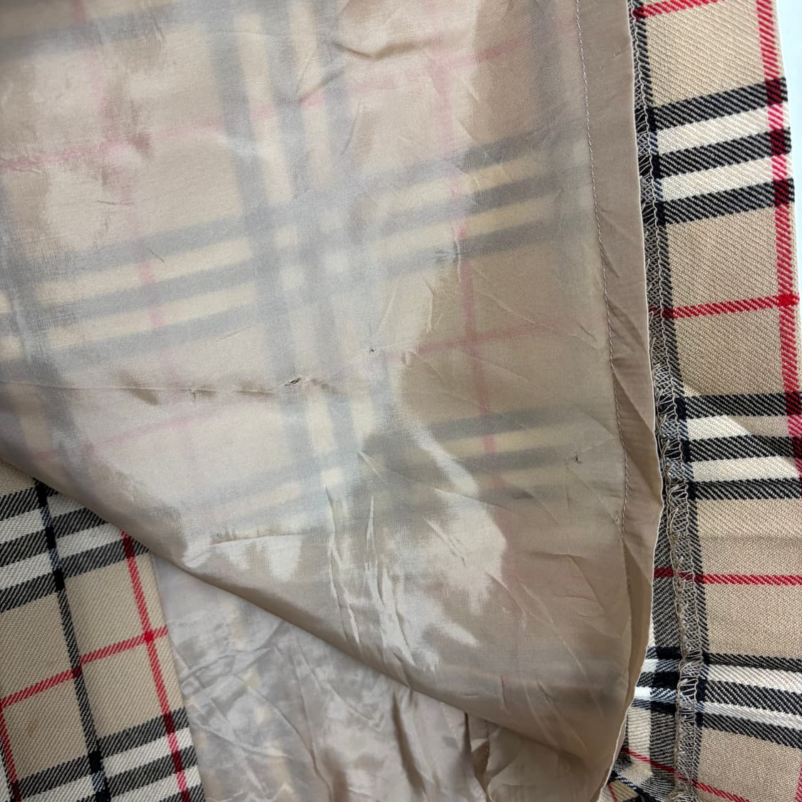 버버리 체크 랩 스커트 치마 상품이미지7