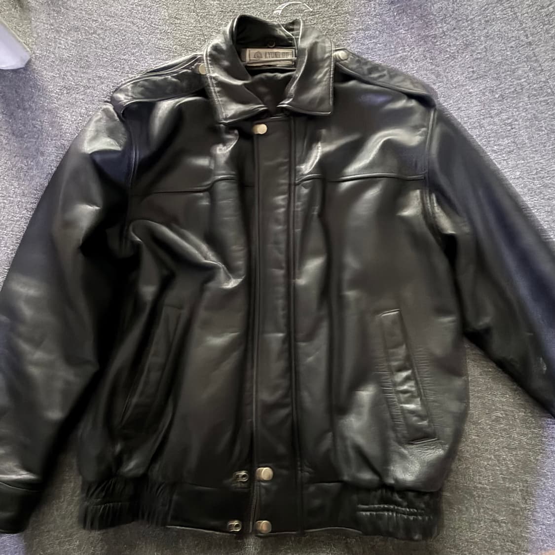 램스킨 레더자켓 봄버 상품이미지2