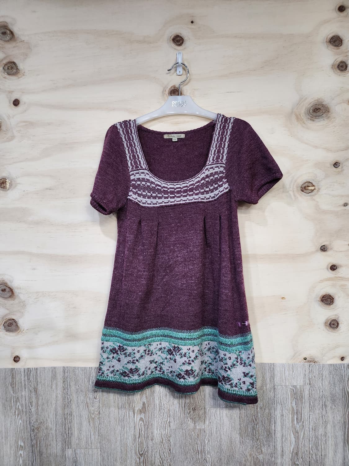 1017) 썰스데이아일랜드 반팔 니트 상품이미지1