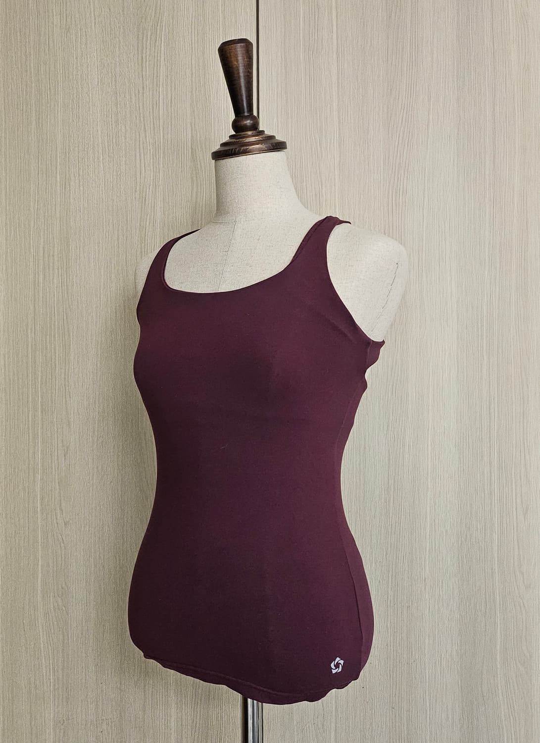 뮬라웨어 롱 브라탑 (버건디 / 2사이즈) 뒷태가 예쁜 X스트랩 상품이미지5