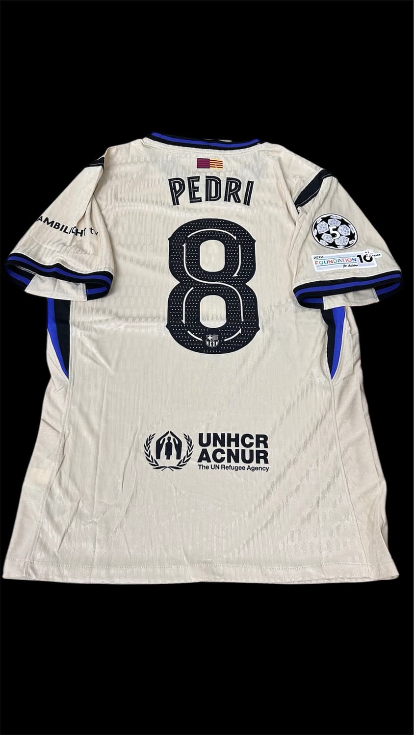 25-26 바르셀로나 어웨이 어센틱 페드리 챔스버전 유니폼 상품이미지2