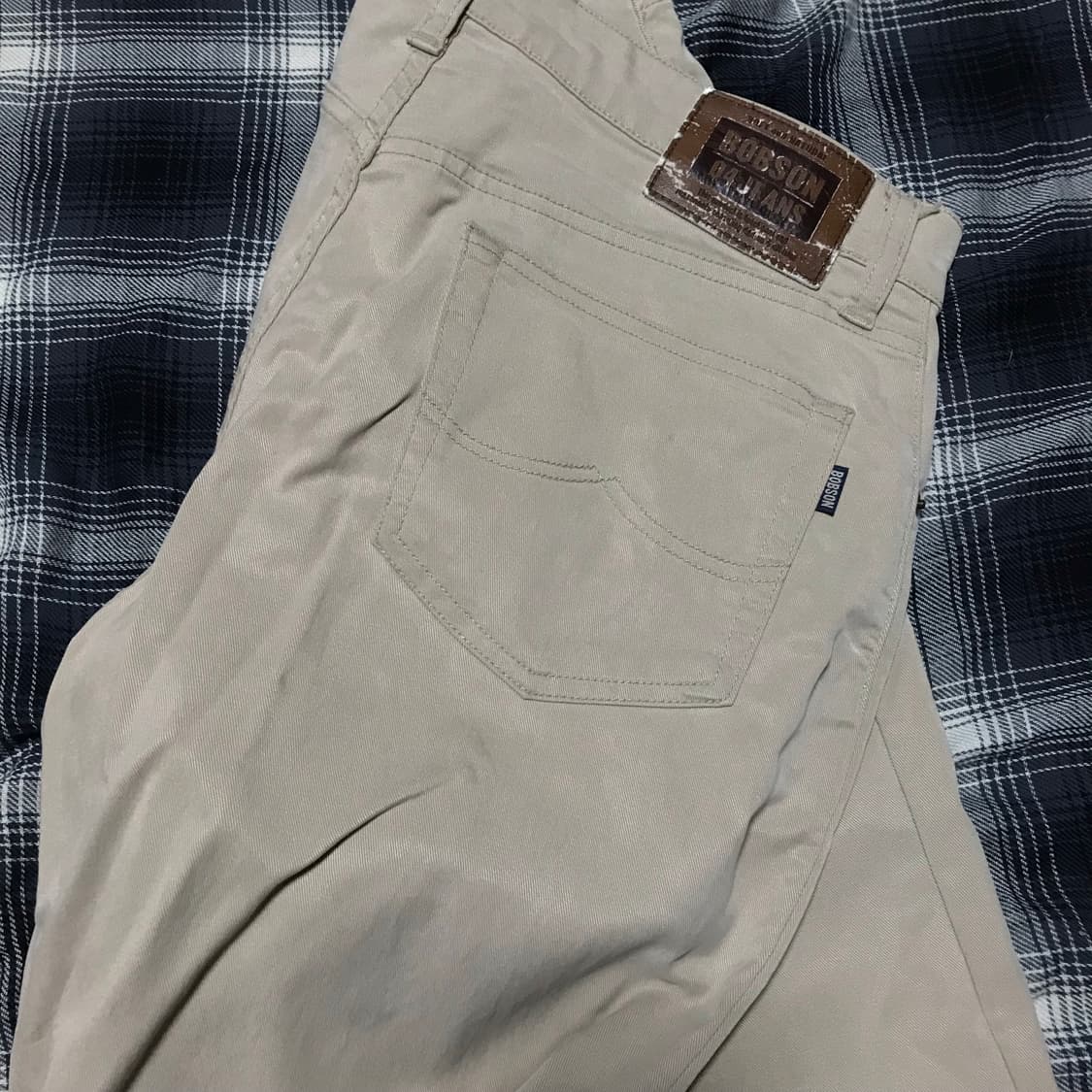 90-00s bobson 이지 트러커 베이지 팬츠 상품이미지5