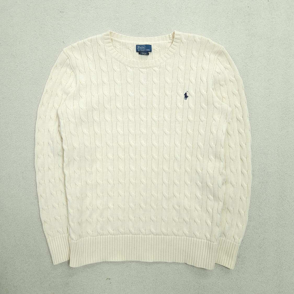 폴로 랄프 로렌 케이블 니트 XL18-20 아이보리 상품이미지1