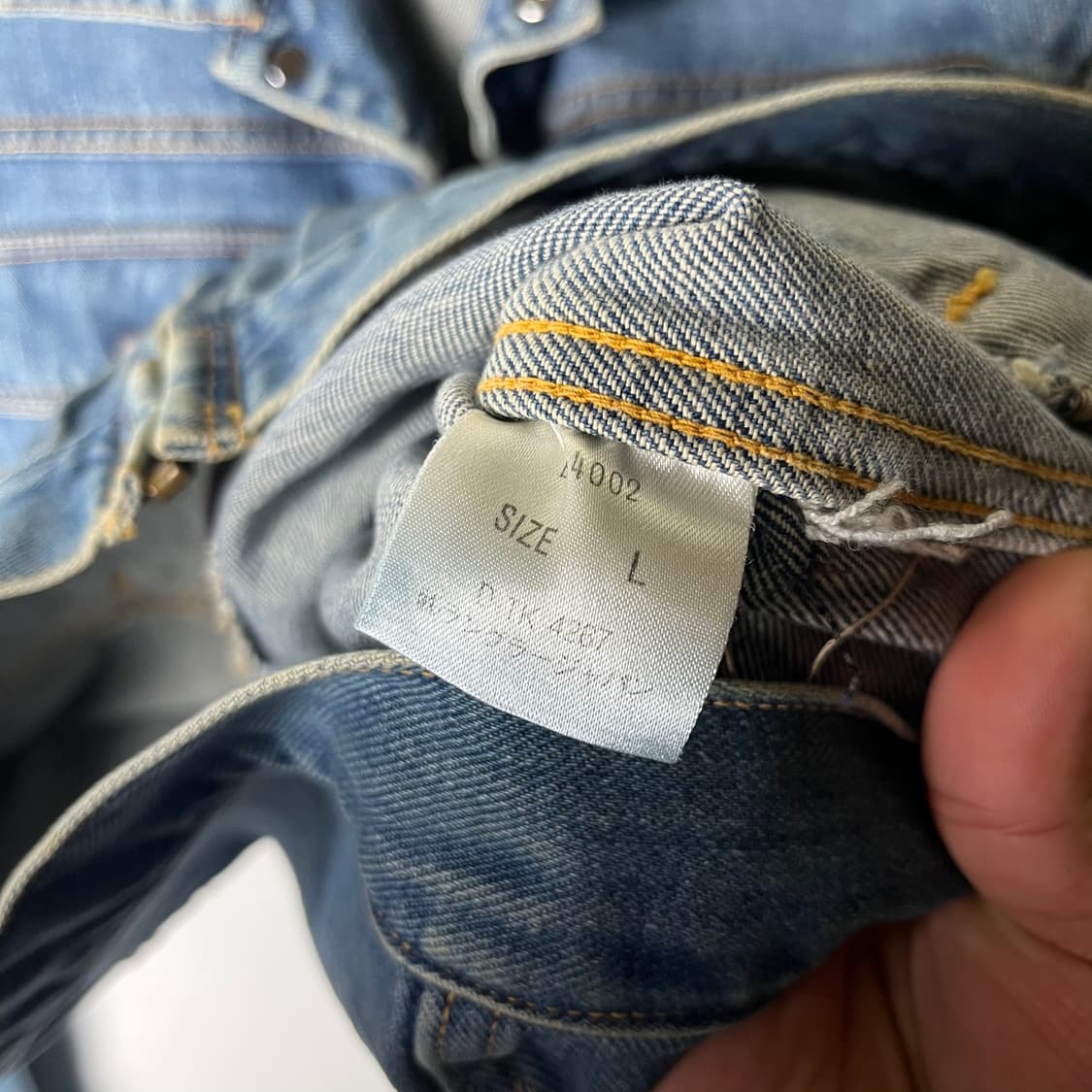 [Wrangler] 00's 랭글러 재팬 블루벨 웨스턴 데님자켓 상품이미지6