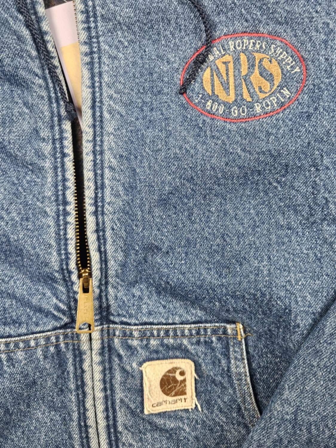 90's USA 칼하트 J08 데님 액티브 자켓 ( XL ) / 9989 상품이미지8