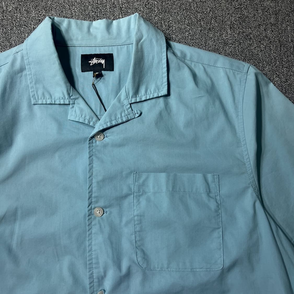 STUSSY 포켓 자수 하프셔츠 상품이미지3