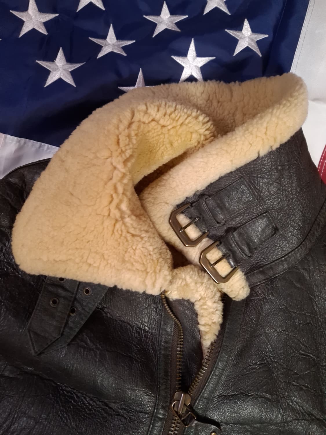 90's 빈티지 스투시 미공군 90's B-3 TYPE 항공무스탕 상품이미지3