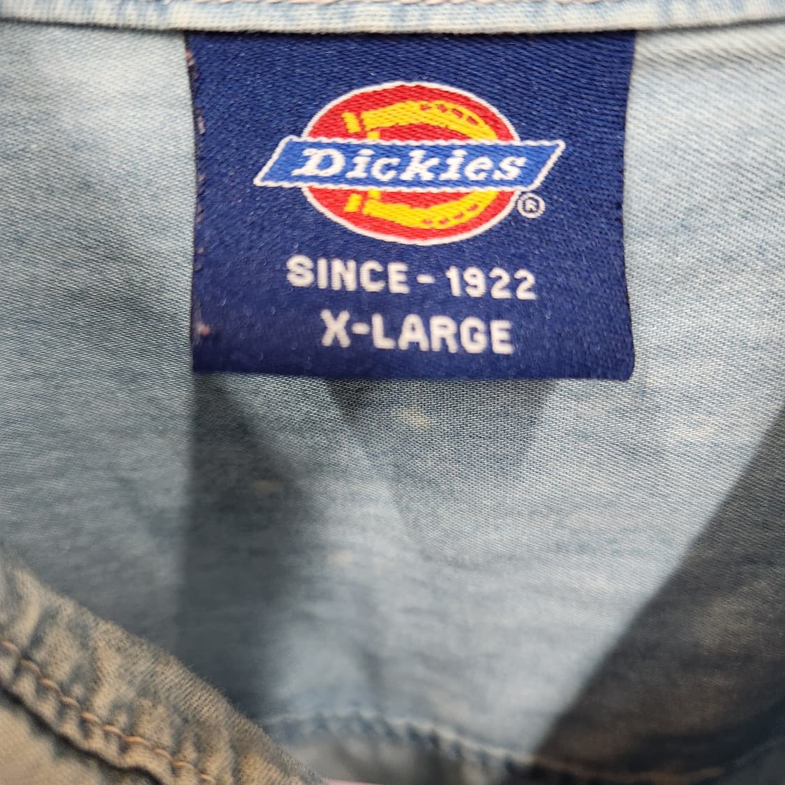 디키즈 투포켓 워싱 데님 셔츠 L~XL 상품이미지4