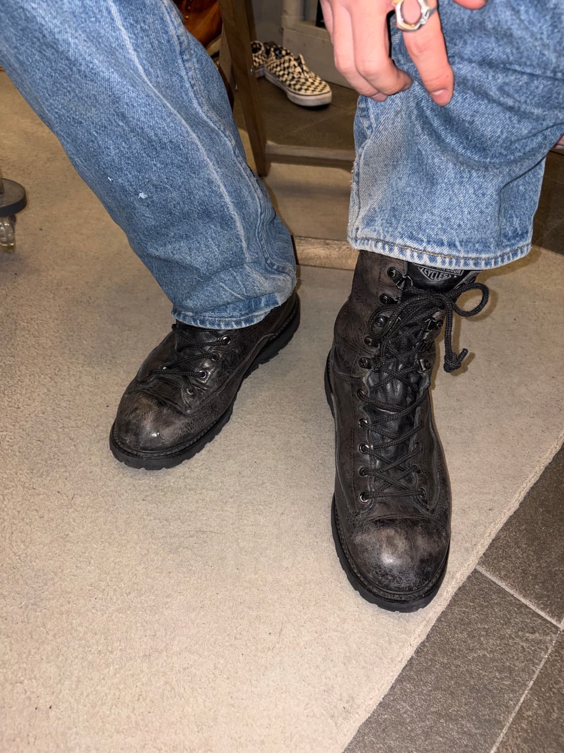 Harley Davidson USA aging rider boots 상품이미지1