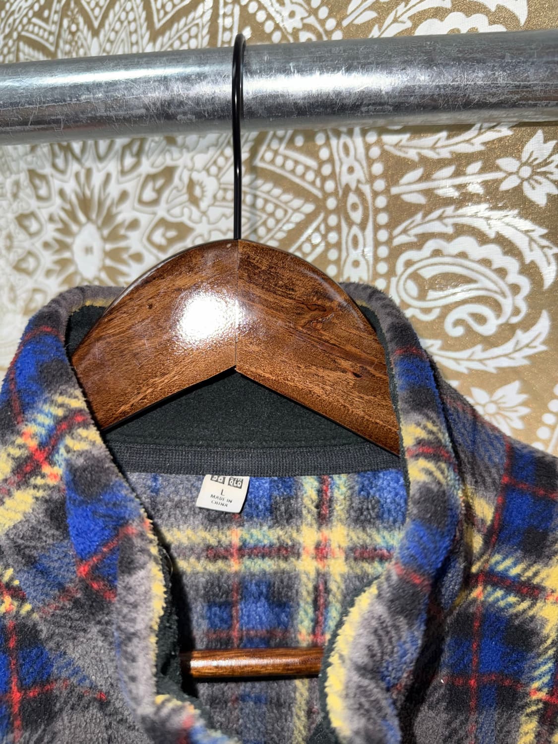 유니클로 체크 후리스  상품이미지5