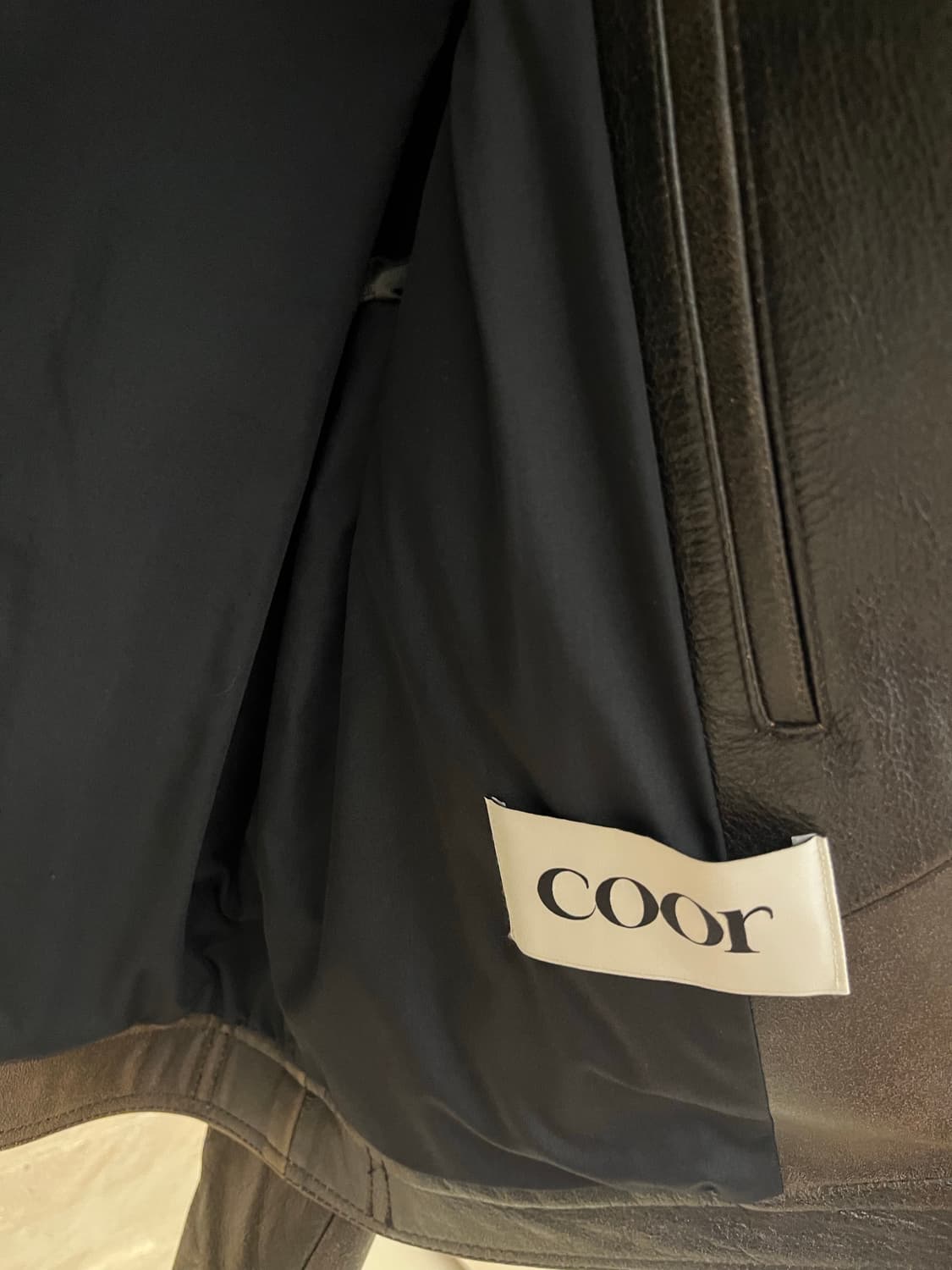 쿠어 coor 리얼레더 소가죽 자켓 L 상품이미지6