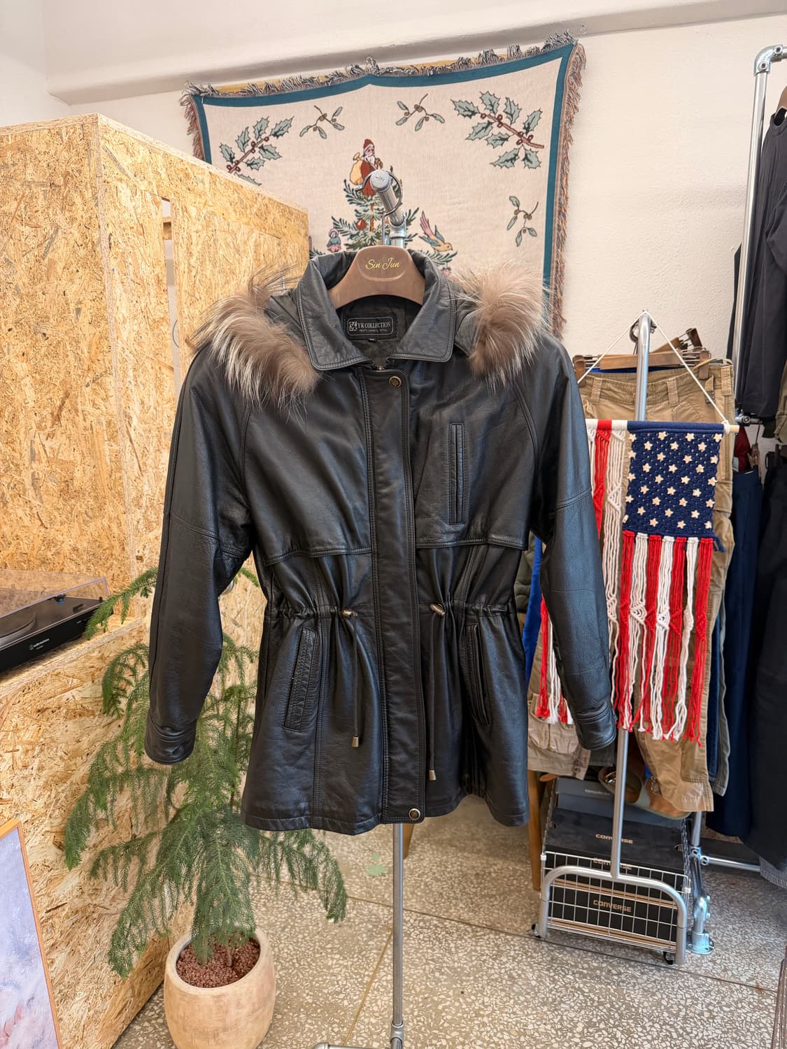 YK콜렉션 드럼다이드 사파리 가죽 자켓 상품이미지1