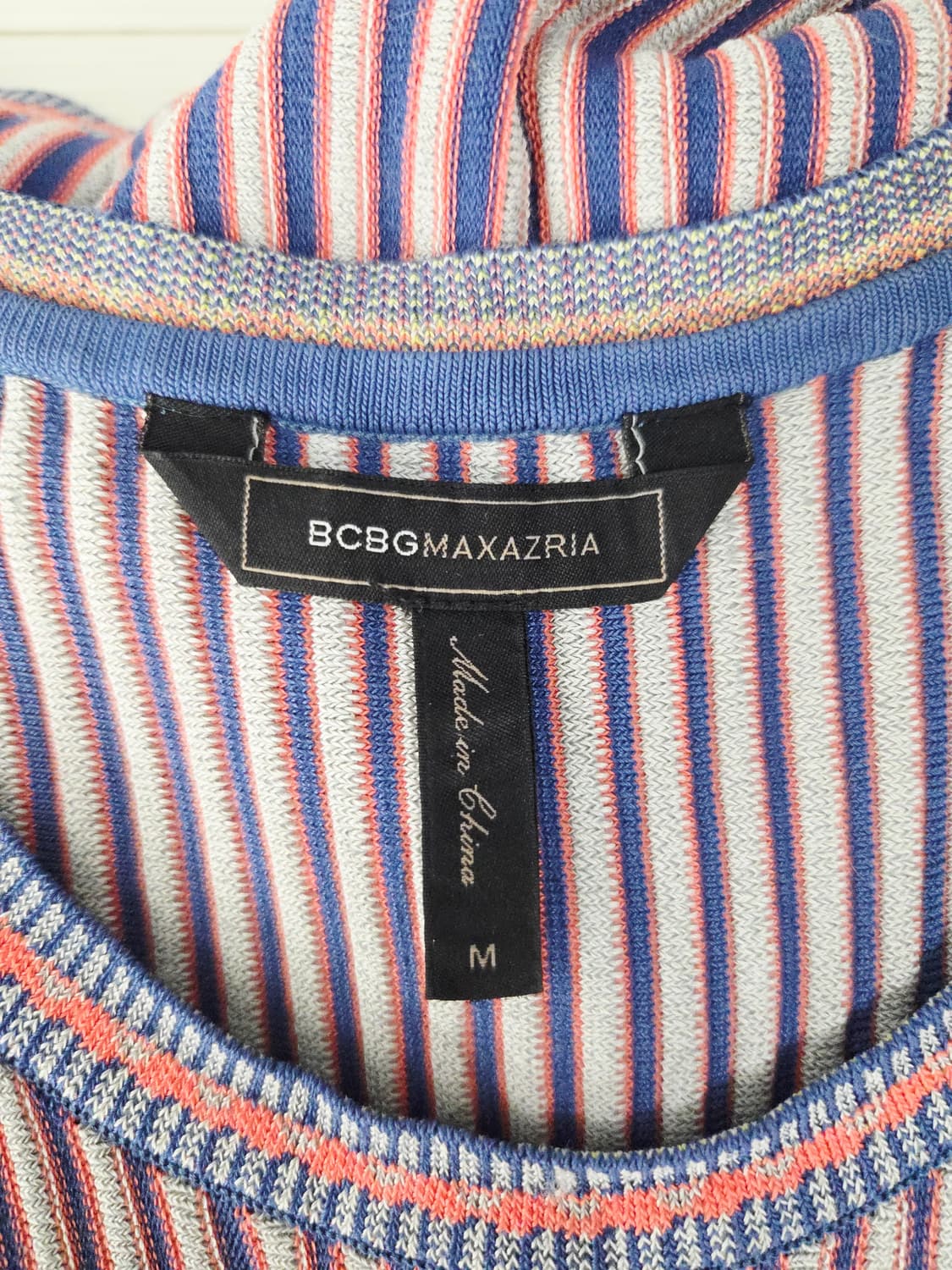 BCBGMAXAZRIA 슬리브리스 배색 니트 원피스 상품이미지6