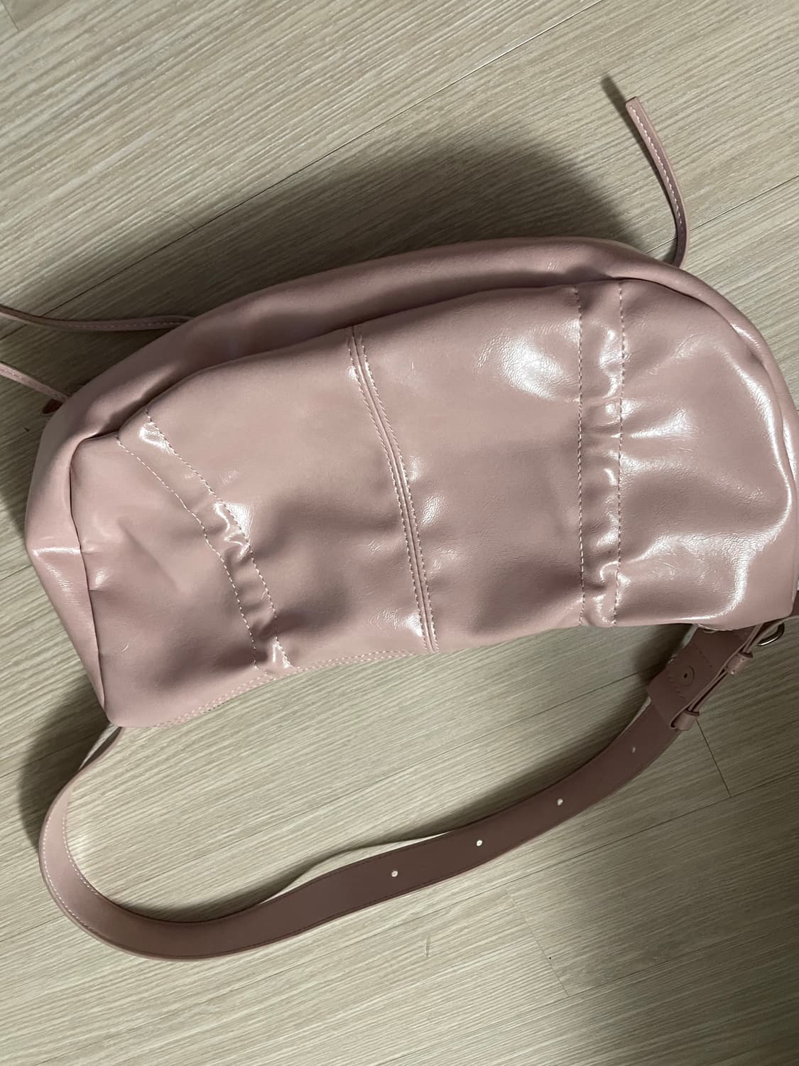 마뗑킴 셔링 숄더백 핑크 상품이미지2