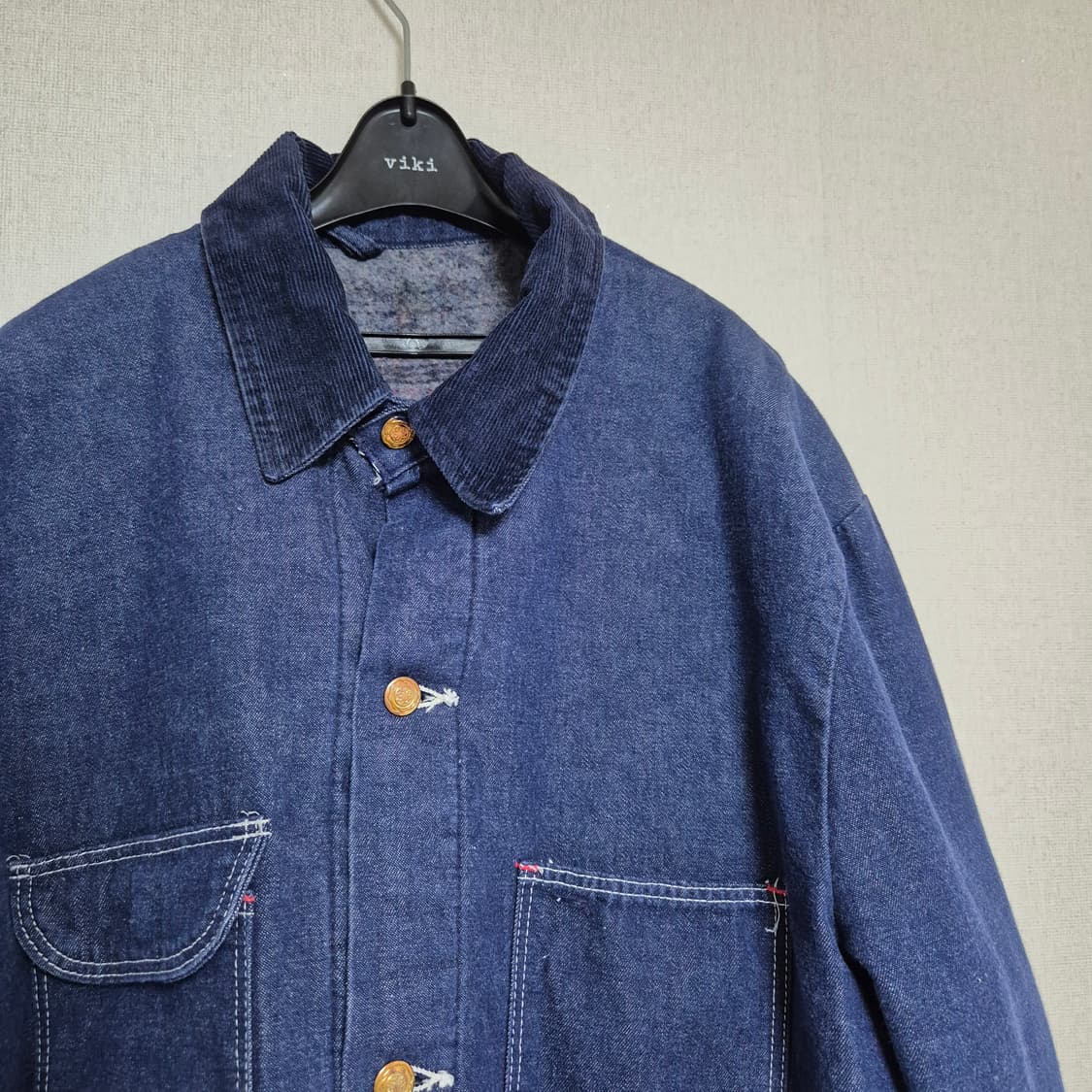 80's 랭글러 wrangler 데님 블랭킷 초어 자켓 상품이미지2