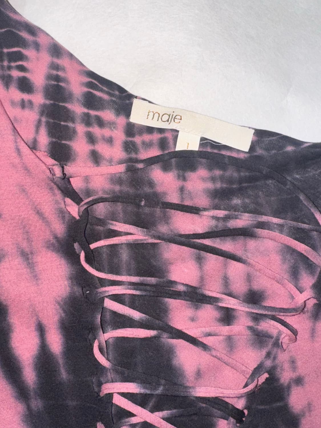 Purple color V-neck T-shirt 상품이미지3