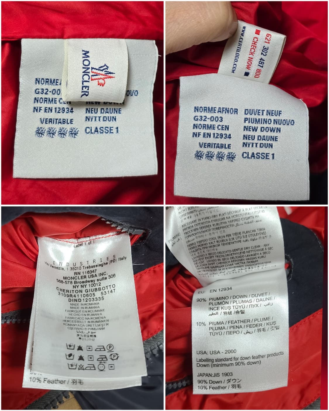 정품 몽클레르 다운 재킷/100 상품이미지4