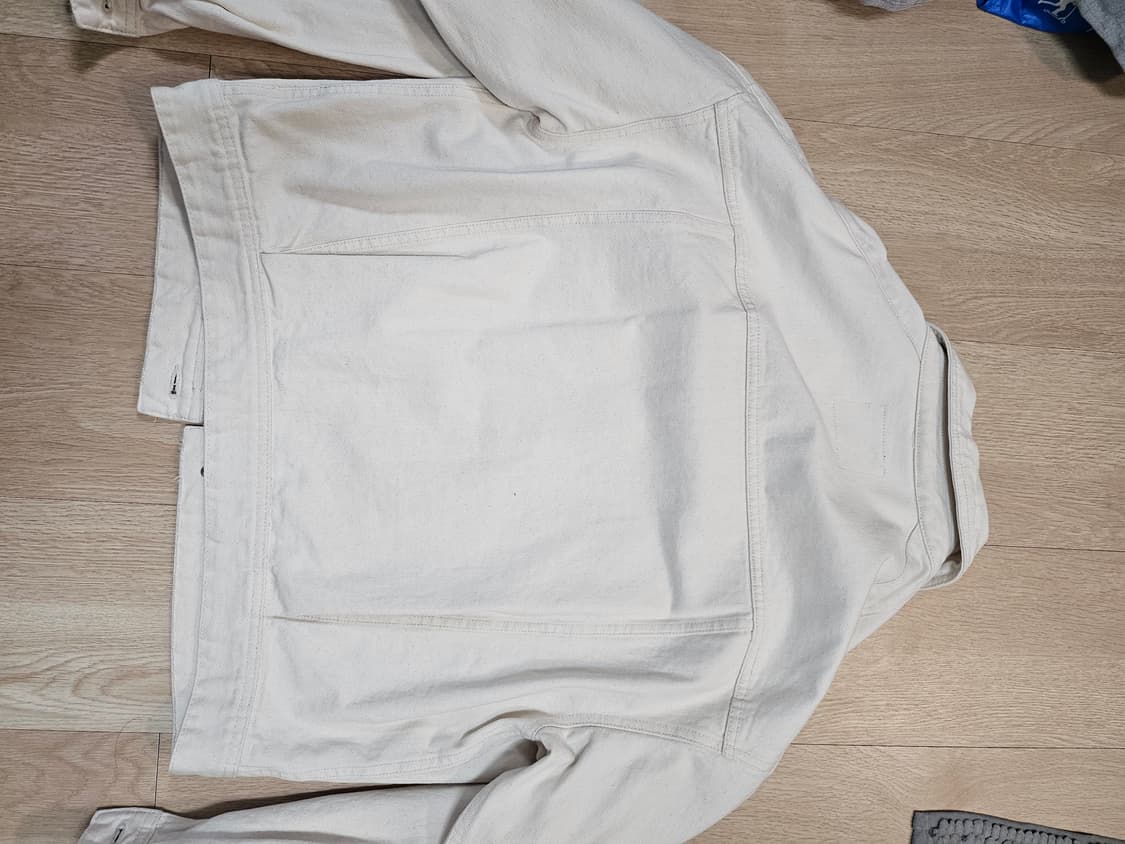 무신사 스탠다드 오버사이즈 데님 트러커 자켓 크림 상품이미지9