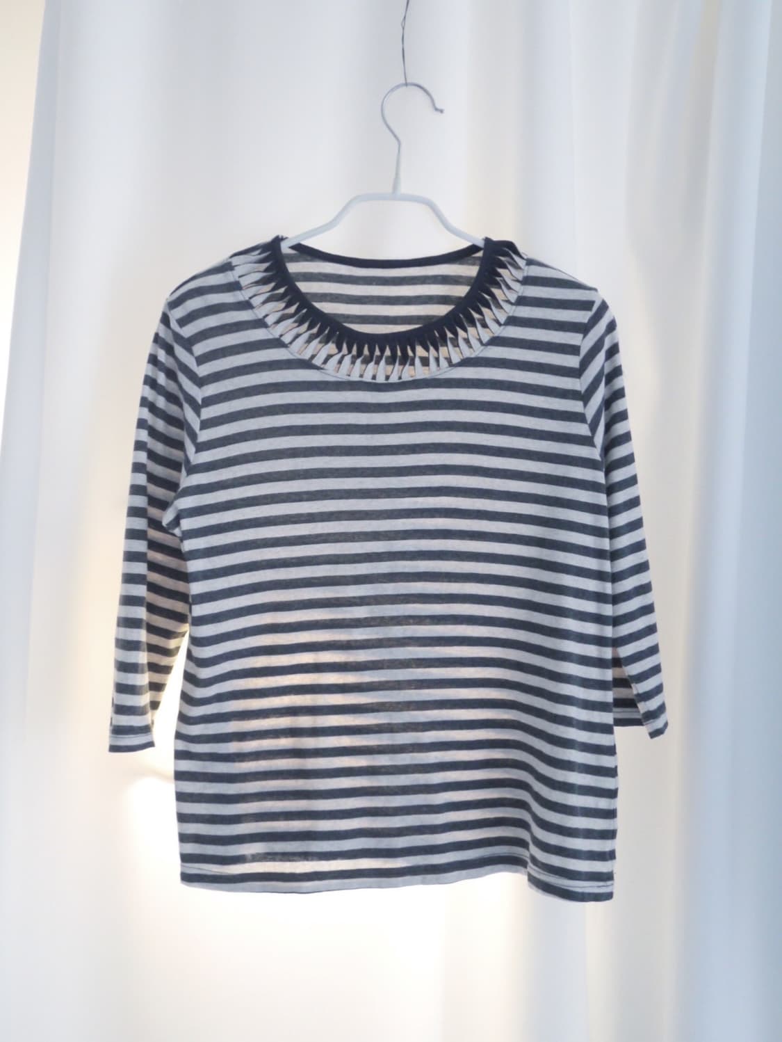 [COLORISTA] twist neck stripe sleeve 상품이미지5