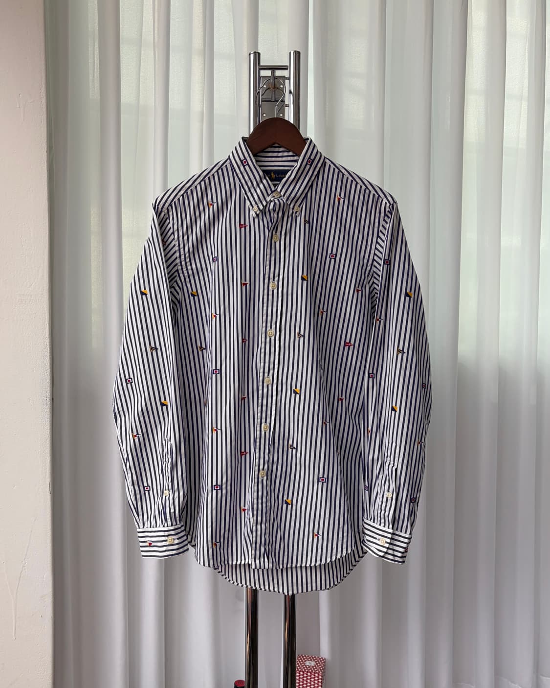 [M]폴로 랄프로렌 플래그 스트라이프 포플린 셔츠 상품이미지2