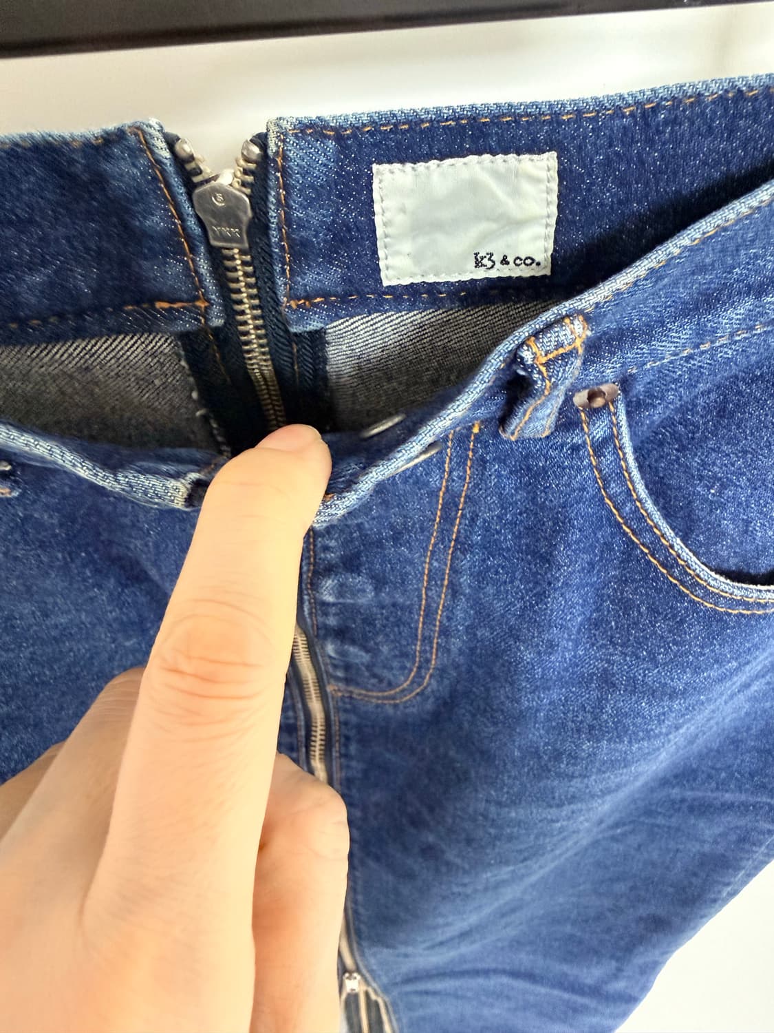 일본 k3 데님 스커트 상품이미지5