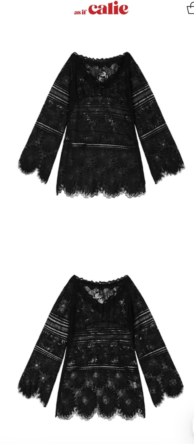 애즈이프캘리 시스루 원피스 새상품 상품이미지3