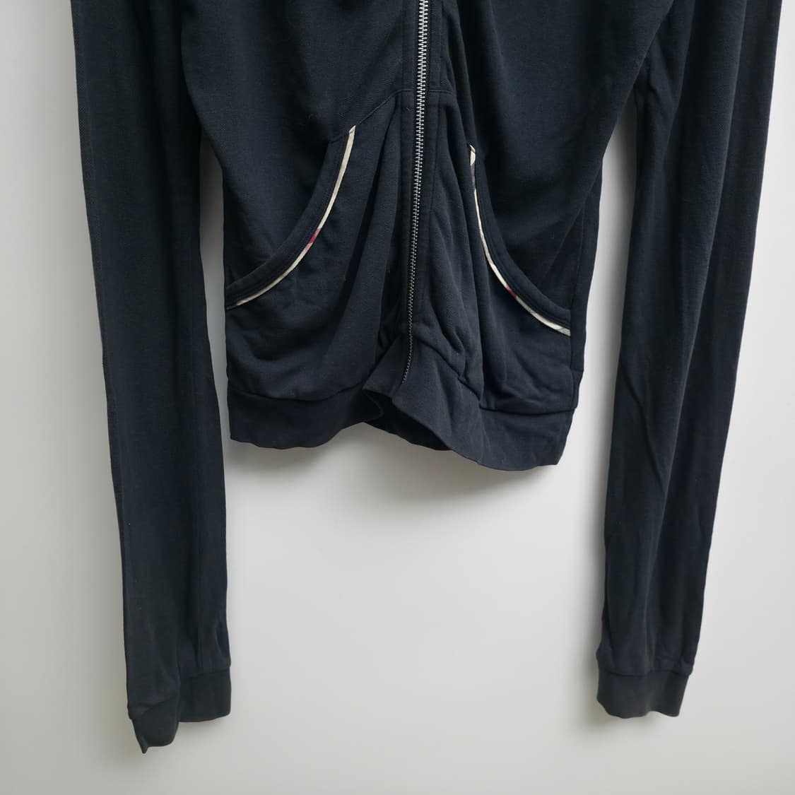 [M] 버버리 노바체크 블랙 후드집업 상품이미지2