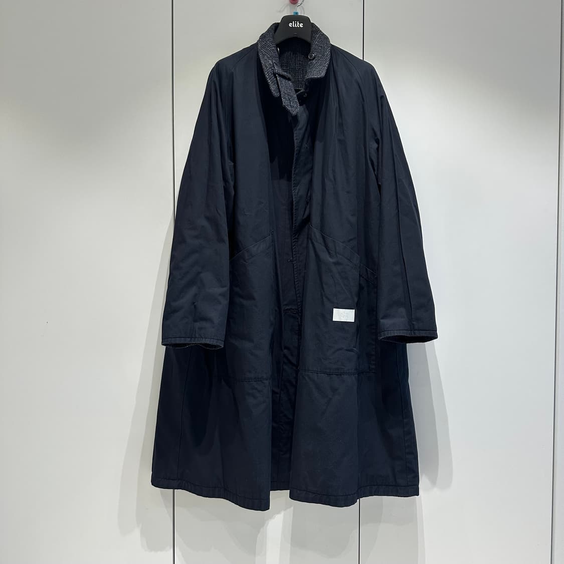 우르도쿄 체크플레이드 알파카 헴프 블렌드 오버 코트 상품이미지8