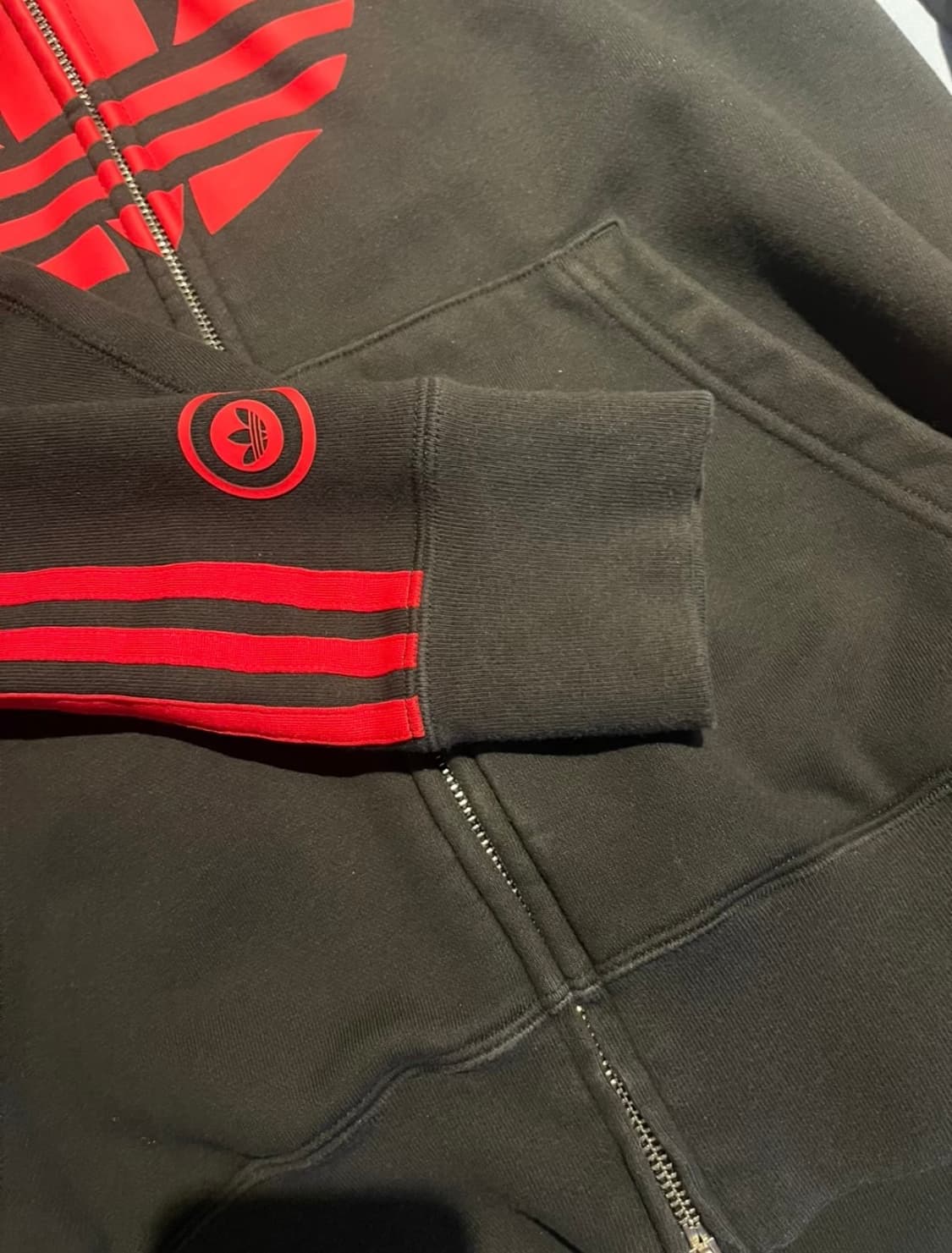 아이다스 x 베이프 샤크 후드집업 L 상품이미지5