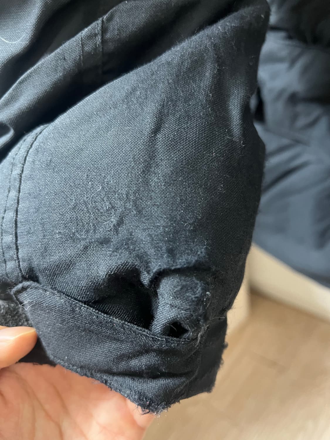 노스페이스 하이벤트 덕다운 남성 블랙 패딩 L 상품이미지3