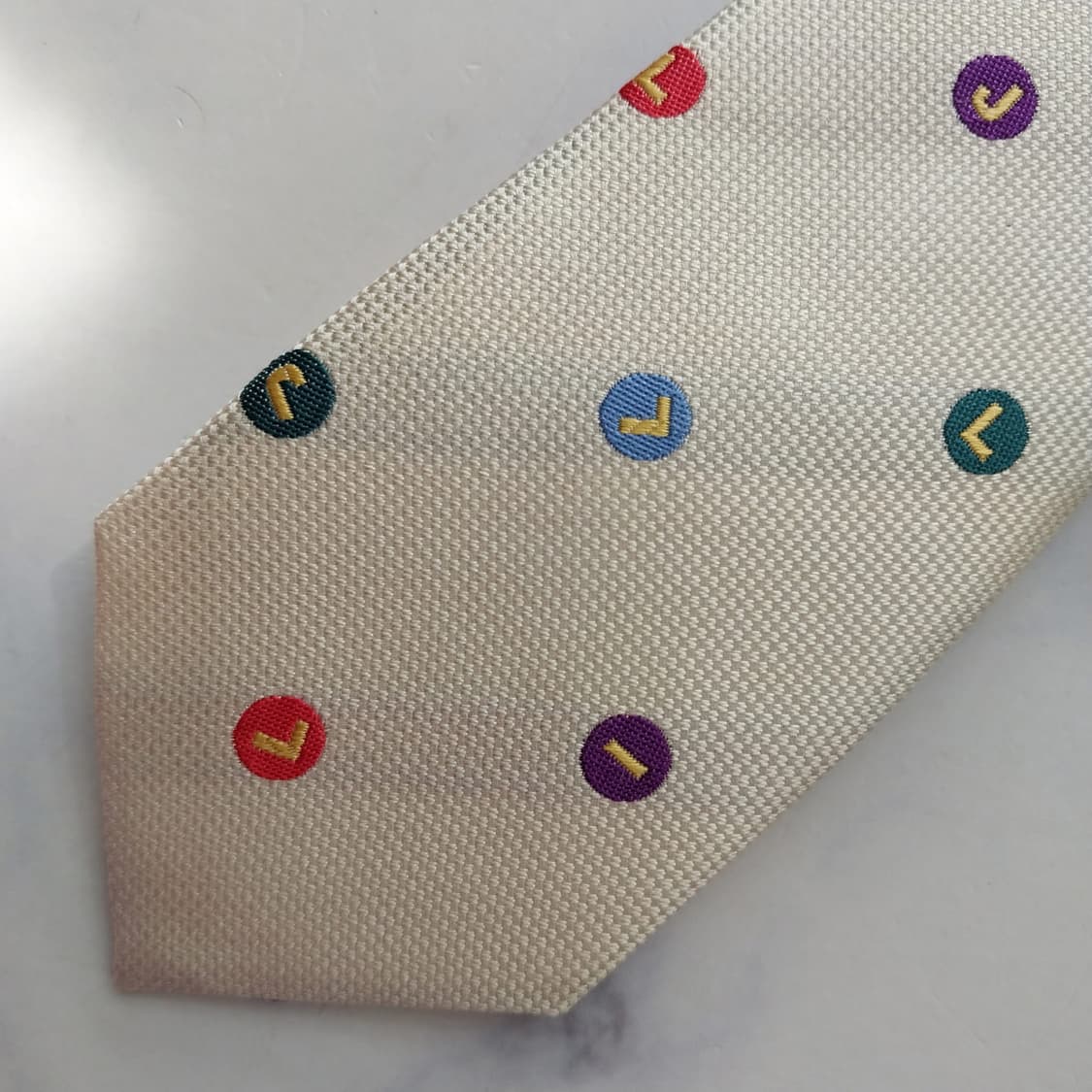 질스튜어트 실크 도트 패턴 넥타이 5.6cm S등급 새상품 K2402 상품이미지5