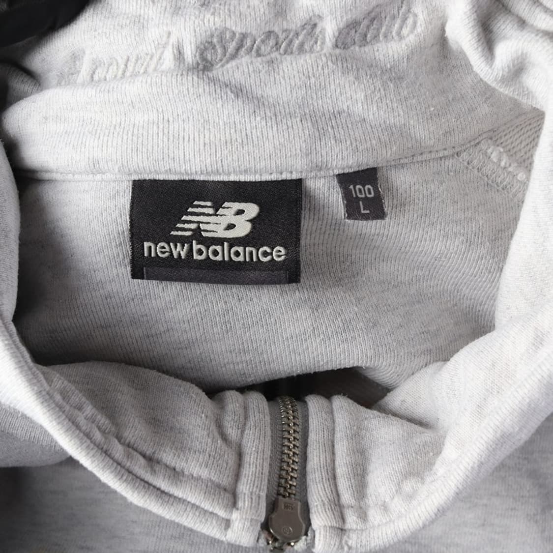 뉴발란스 스포츠클럽 하프집업 맨투맨 그레이 L 상품이미지5