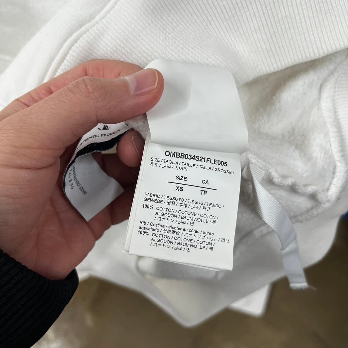 오프화이트 우먼 프린팅 후드 XS 상품이미지5