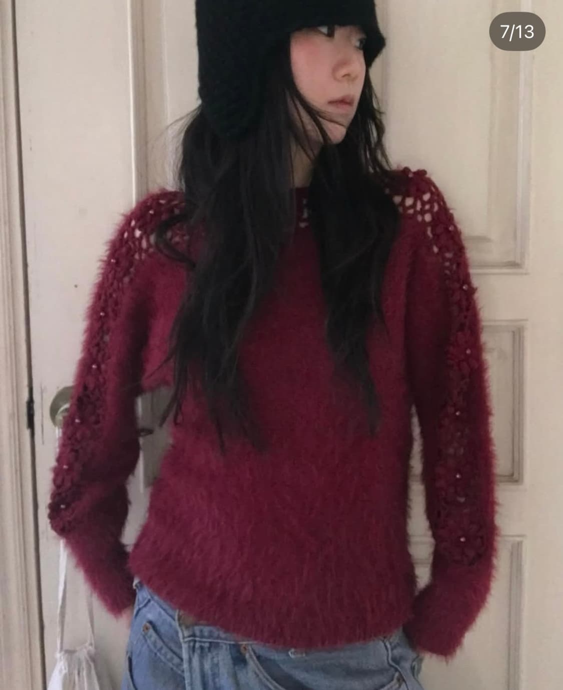 vintage flower net knit 상품이미지7