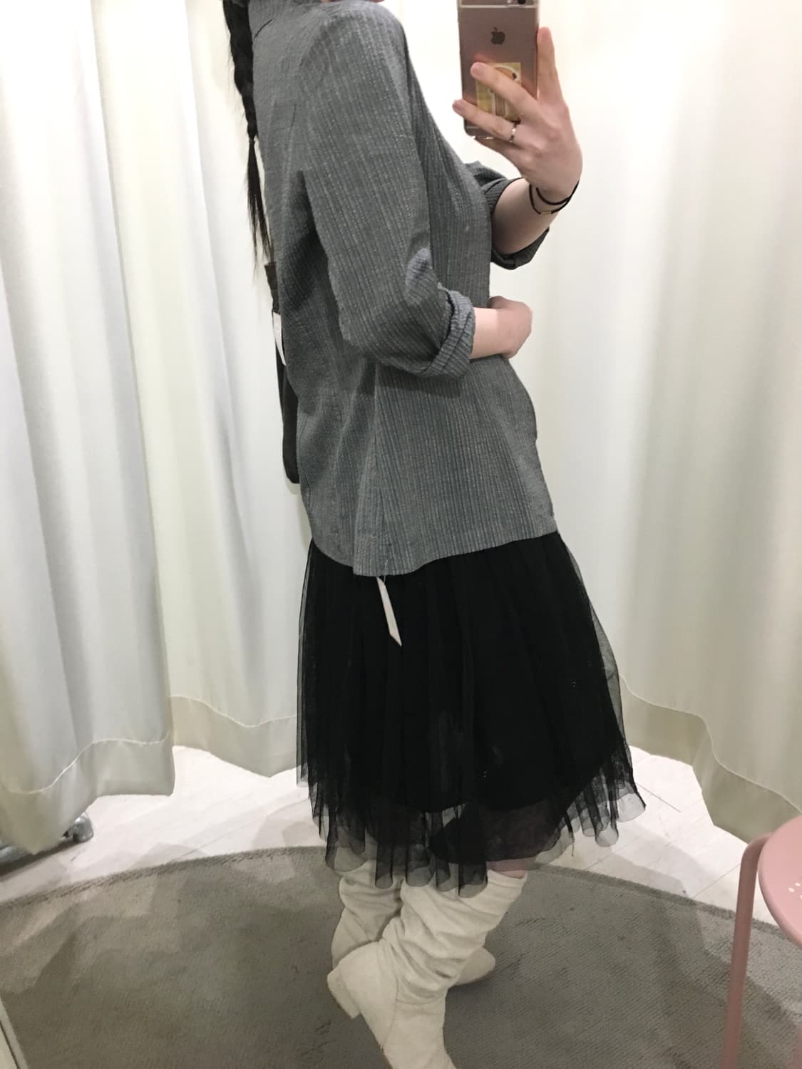 Striped zipper shirt jacket 상품이미지7