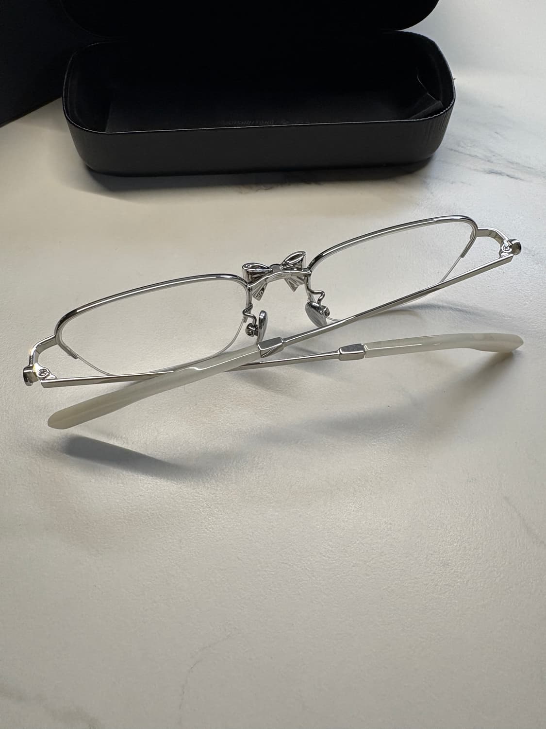 슈슈통 위민 메탈 리본 글래스 안경 실버 상품이미지3