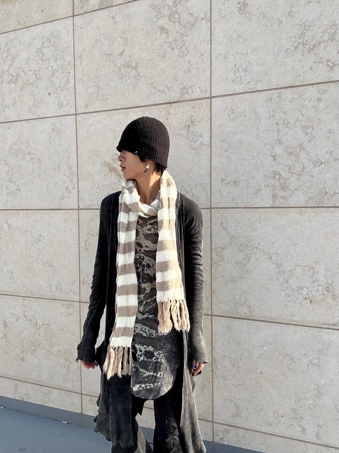 14. Beige stripe scarf 2.7 상품이미지3