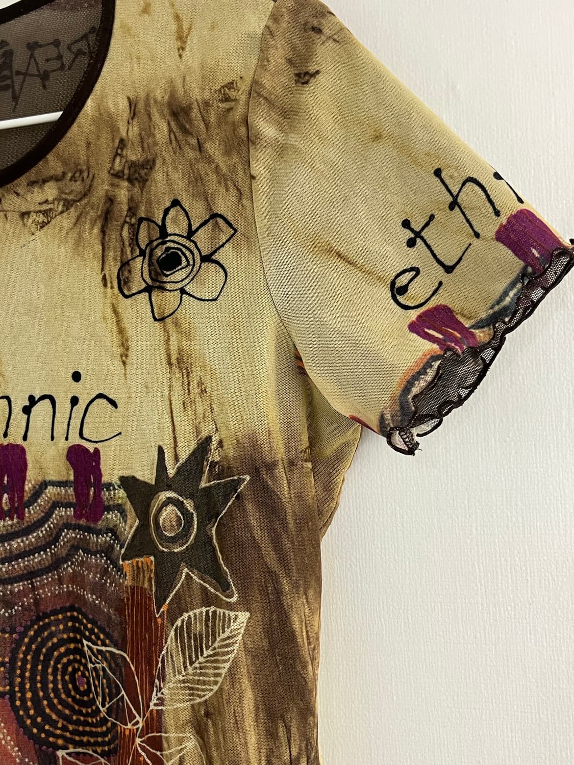 Ethnic sheer cotton top 상품이미지3