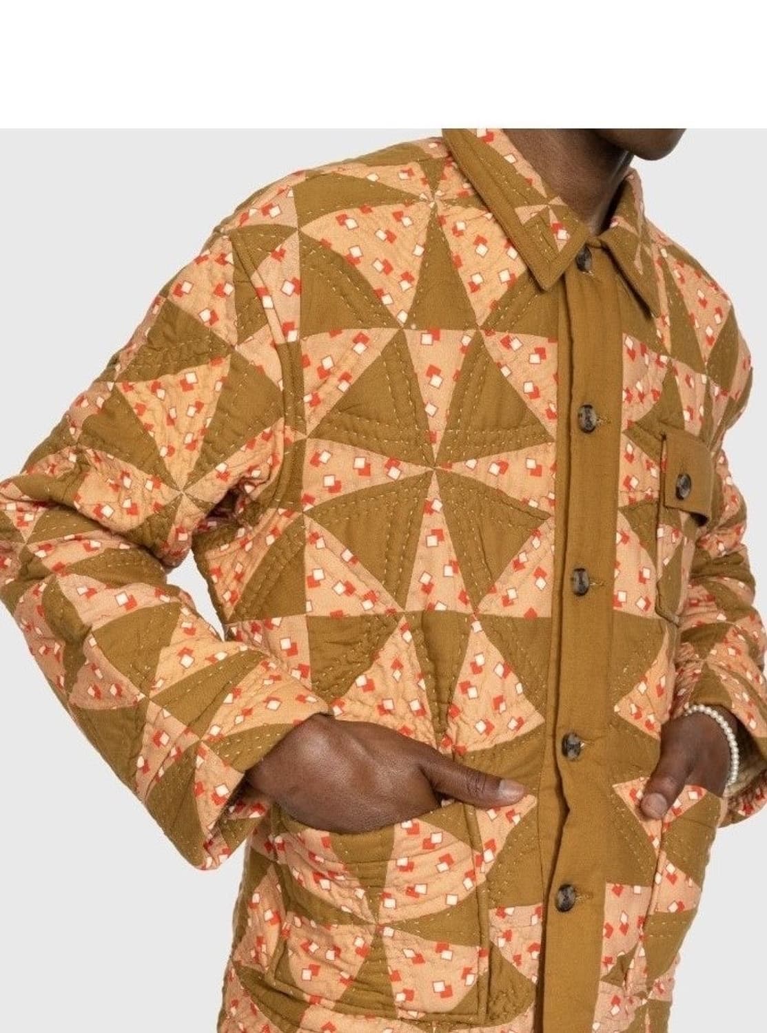 @새상품@ BODE 보디 퀼팅 누빔자켓 카키 패치 상품이미지1