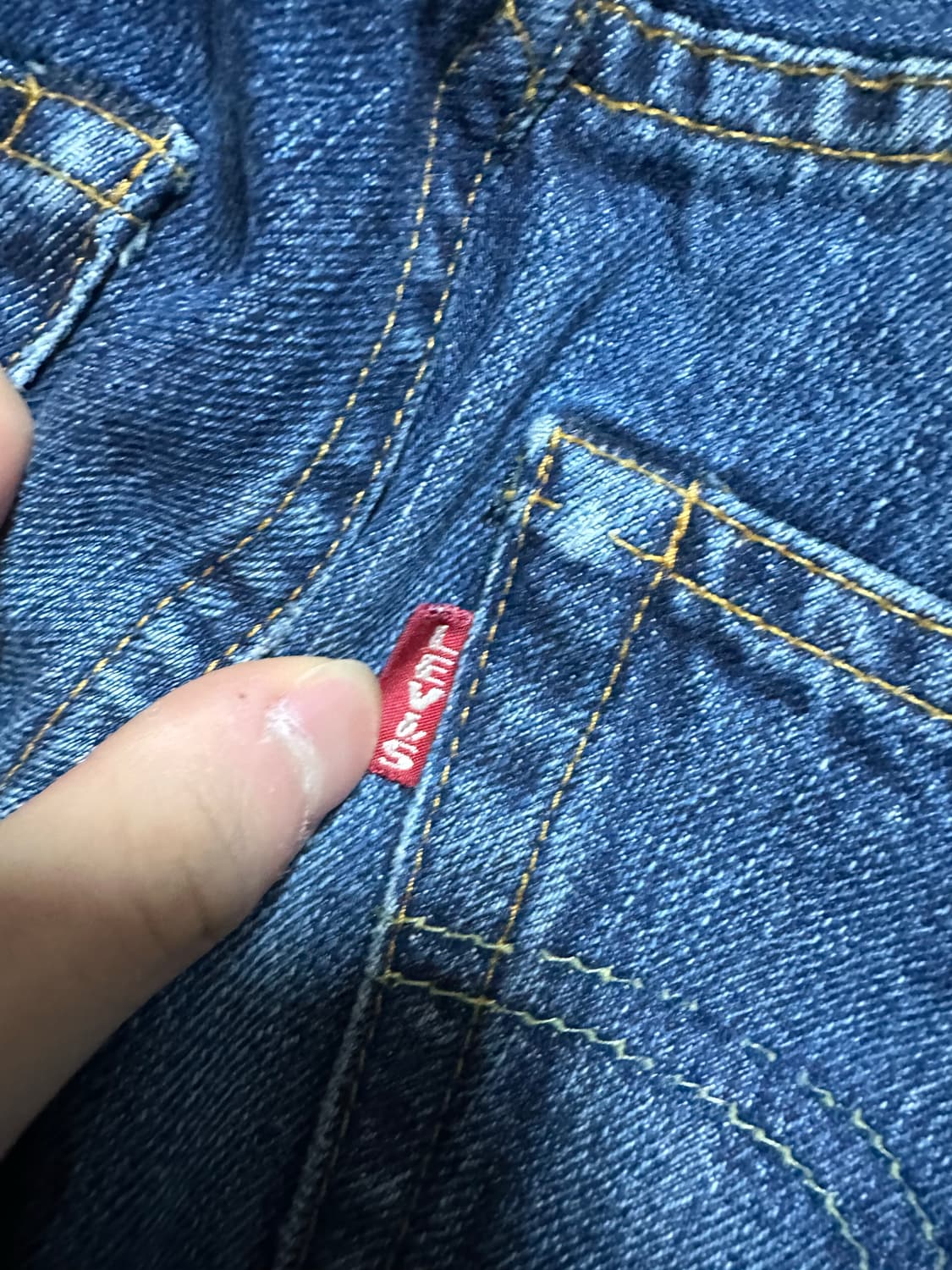 리바이스 LVC 47501 콘밀원단 워싱진 데님  상품이미지4