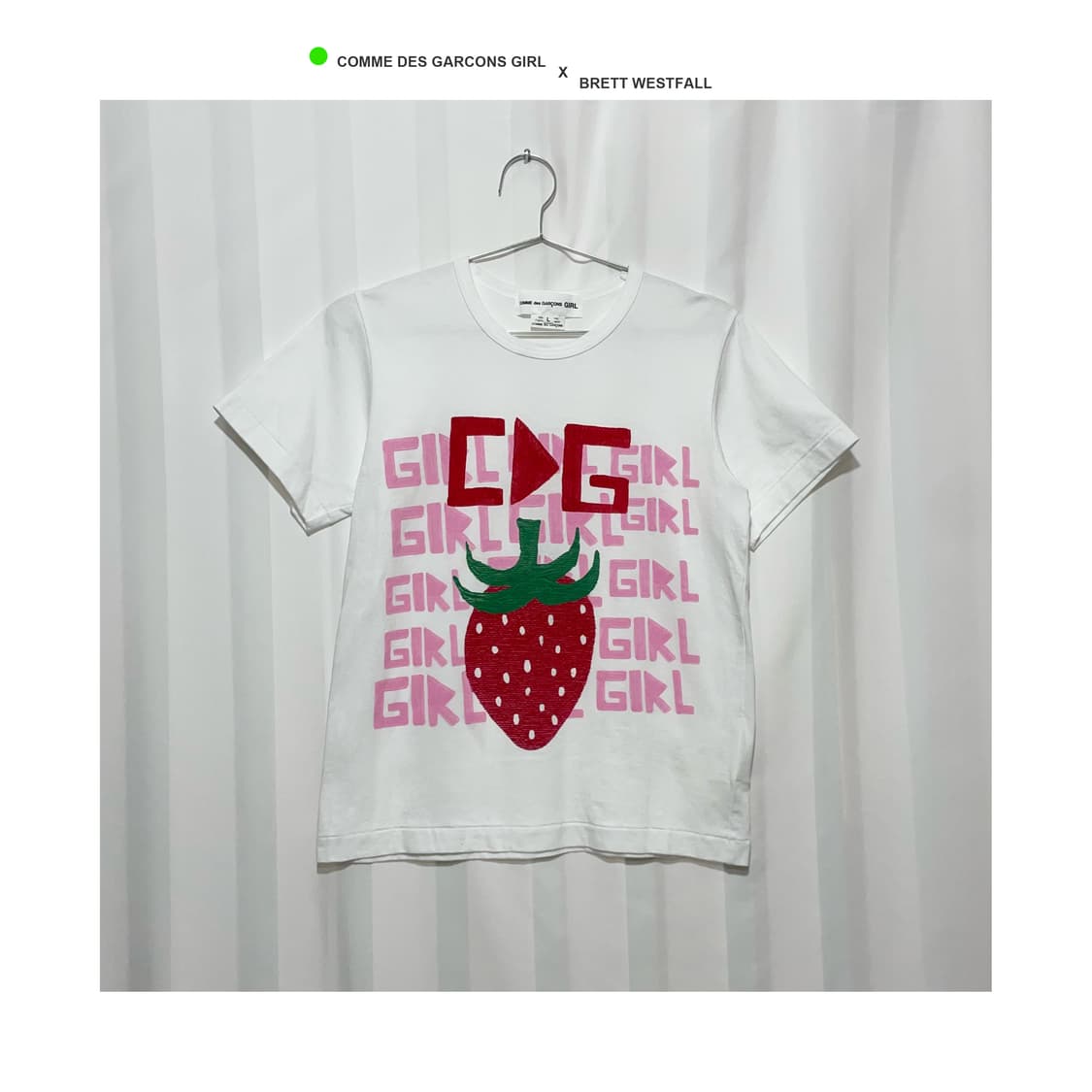 꼼데가르송 걸 x 브렛 웨스트폴 🍓 티셔츠 상품이미지1