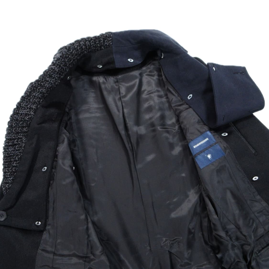 미하라 야스히로 레이어드 앙고라 울코트 상품이미지4