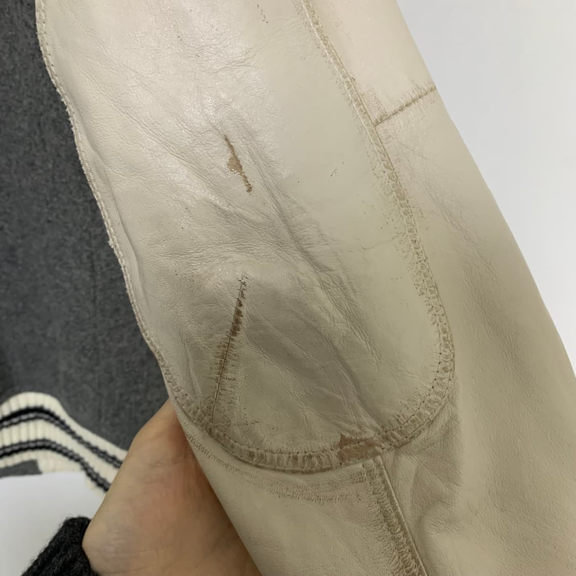 디젤 빈티지 그레이 스타디움 자켓 바시티 남녀공용 상품이미지5