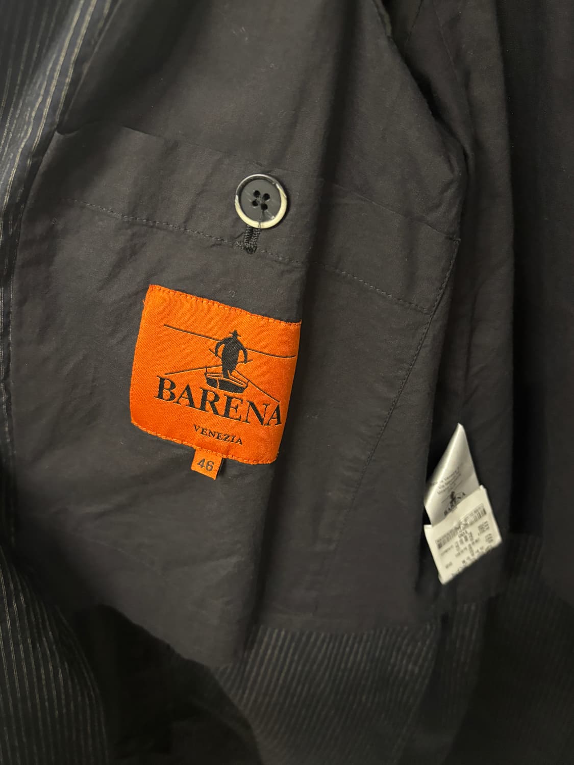 바레나 이태리 남성 스트라이프 코트 46 상품이미지6