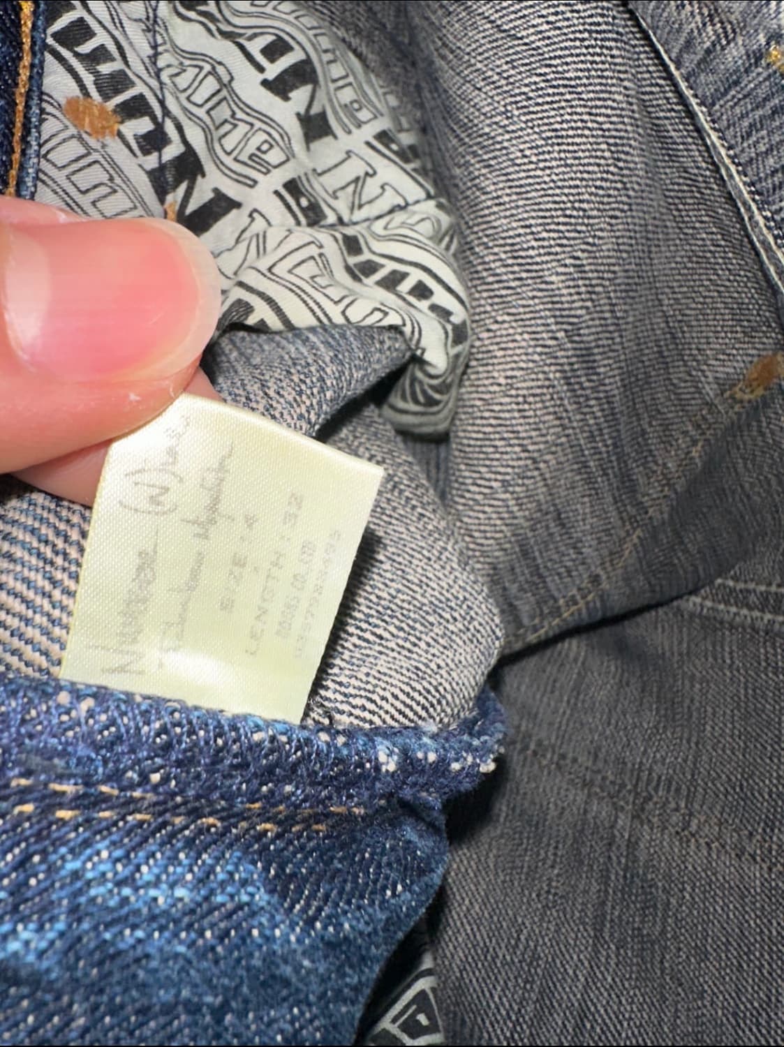 넘버나인 03aw 커트기 패치데님 상품이미지5