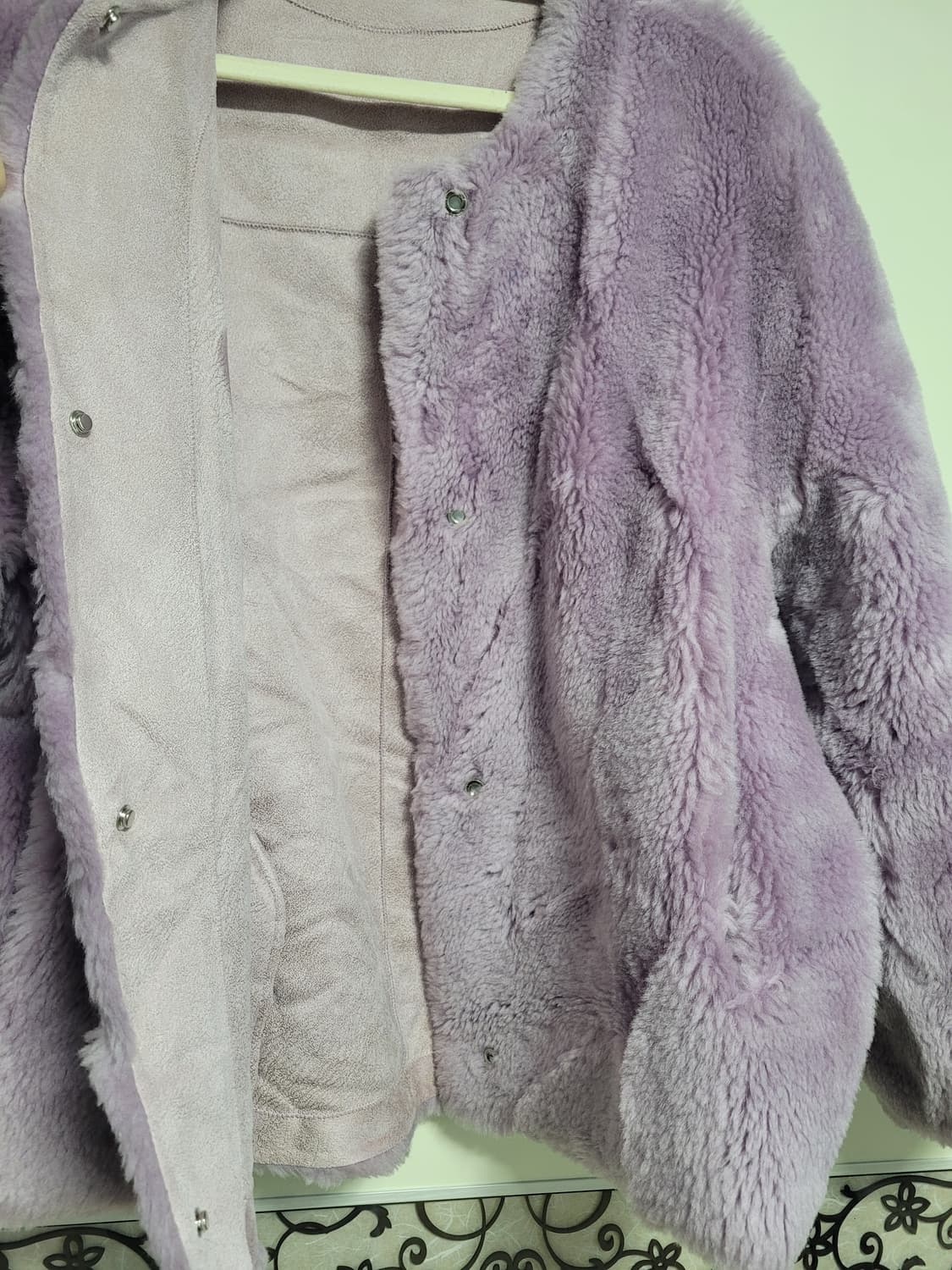 연보라 양모자켓 상품이미지4