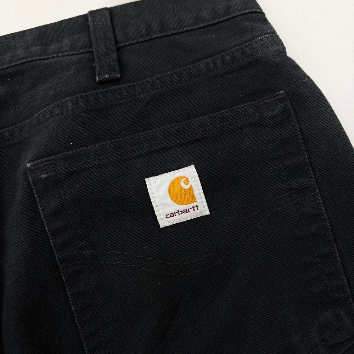 칼하트 OG 덕캔버스 페이딩 워크팬츠 블랙 상품이미지6