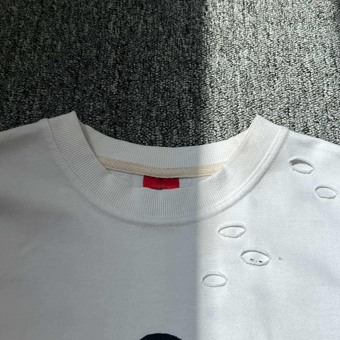 바이더알 스컬 해골 데미지 티셔츠 상품이미지5